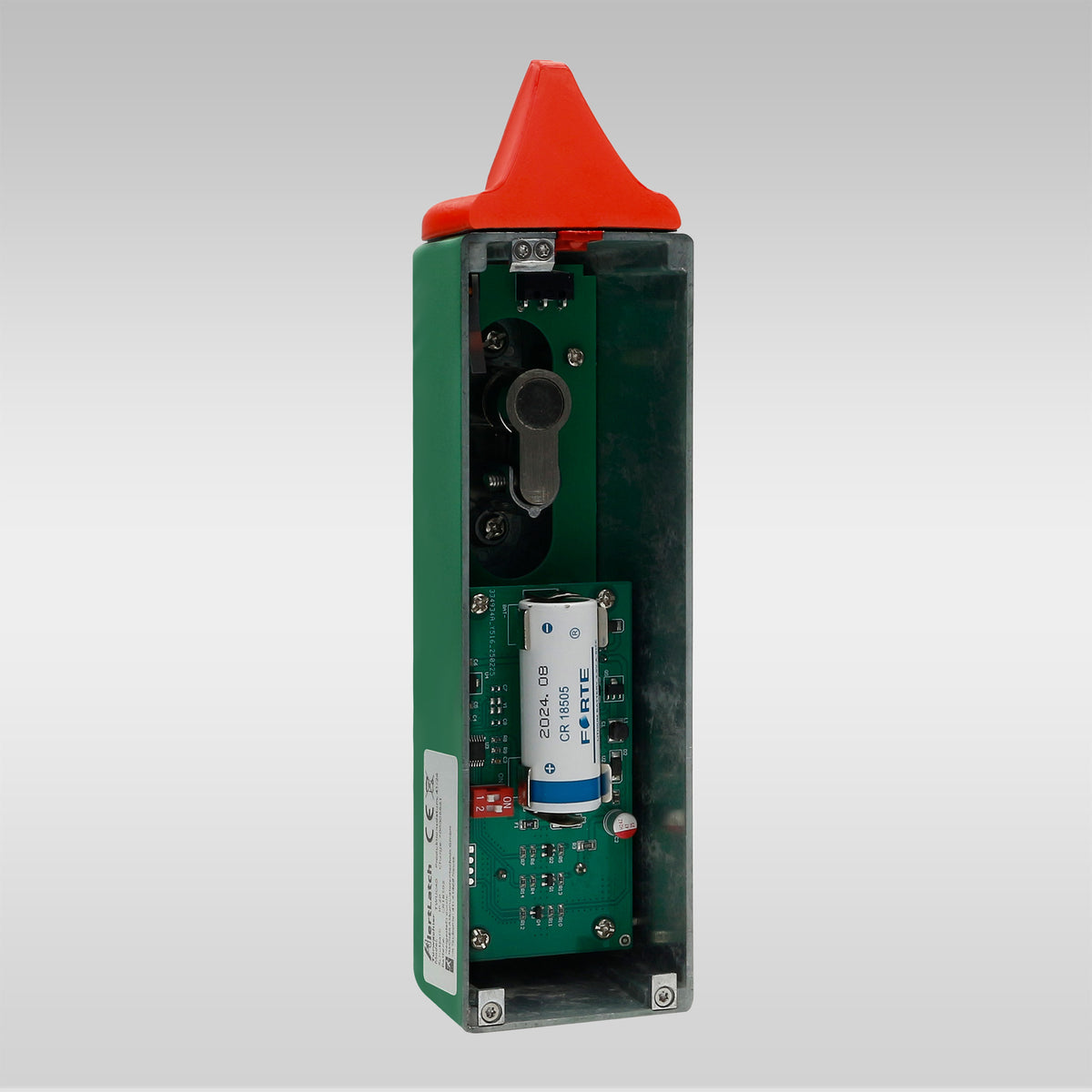 AlertLatch Door Guard with Pre-Alarm for Panic Bars – Single Lock Cylinder