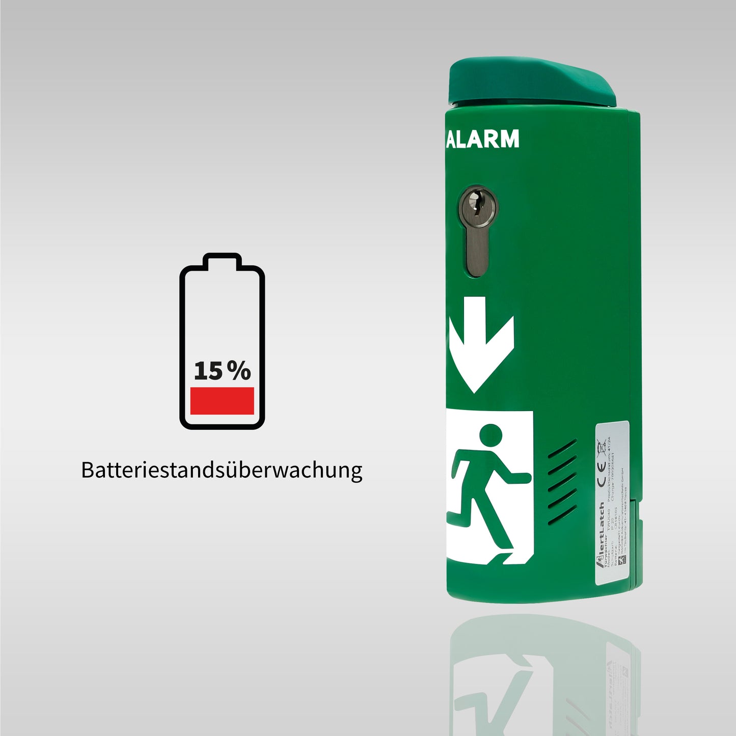 AlertLatch Mobilfunk - Türwächter Basic - Komplett-Set - Einzelschließzylinder