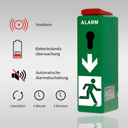 AlertLatch Türwächter - Komplett Set - ohne Schließzylinder