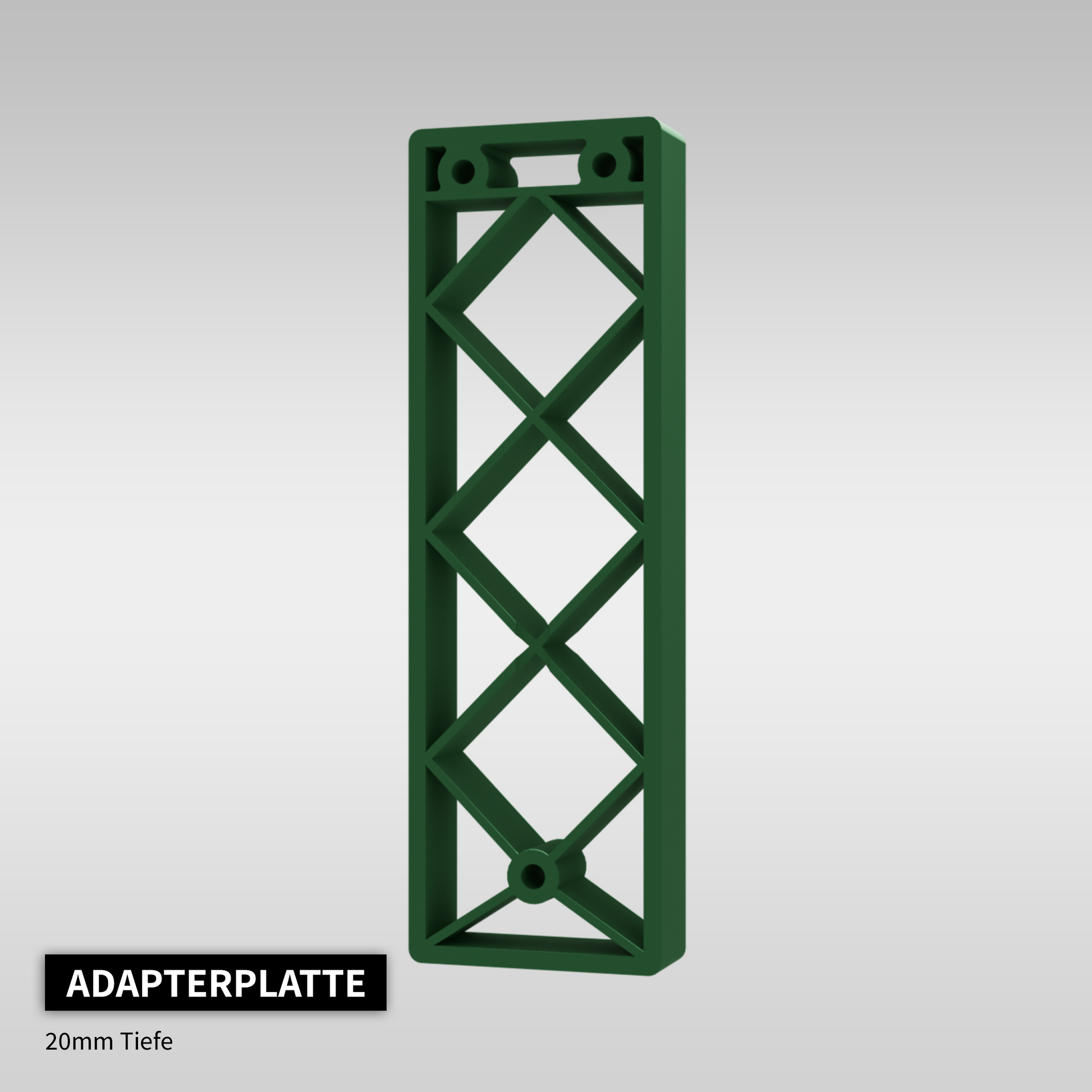 Adapterplatte 20mm Tiefe