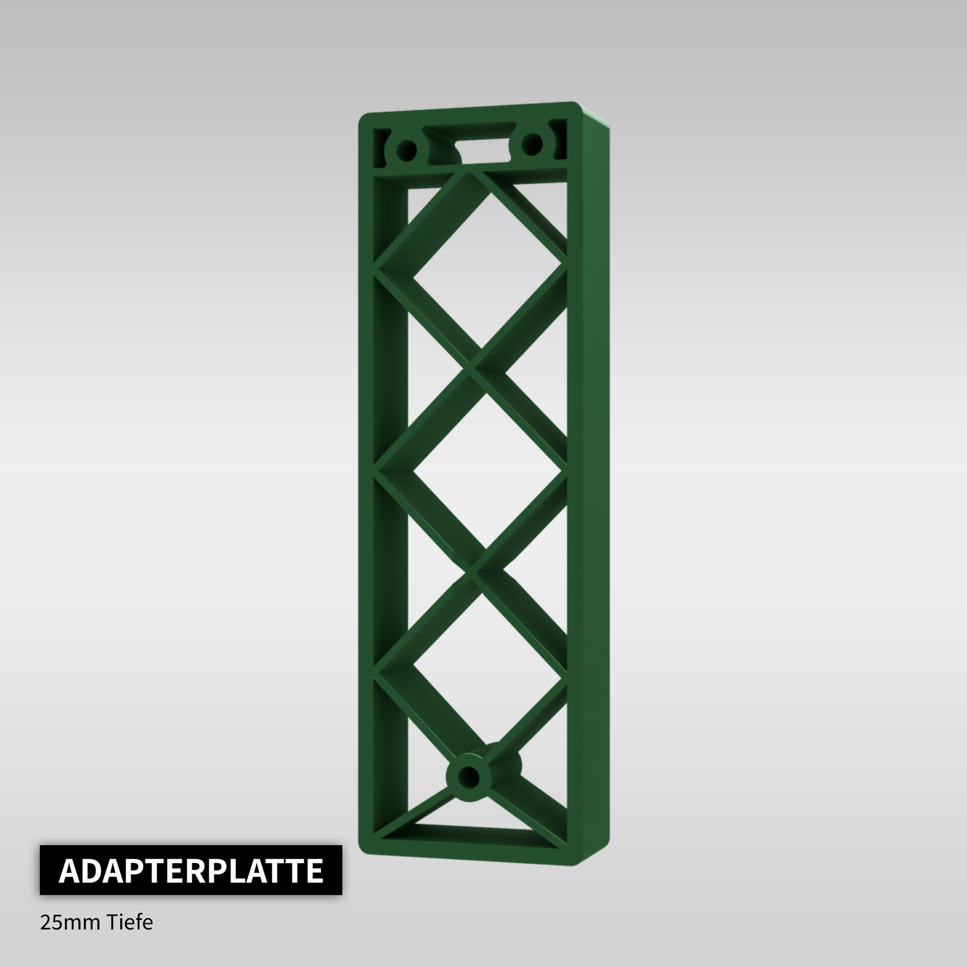 Adapterplatte 25mm Tiefe