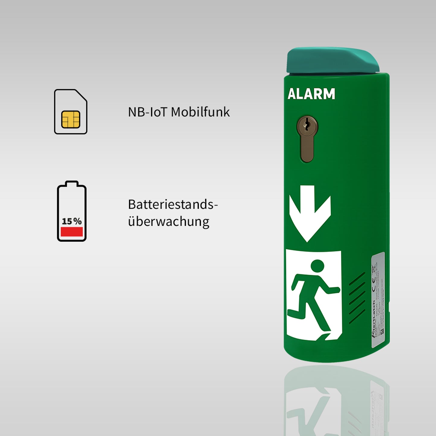 AlertLatch Mobile Phone Door Monitor Basic - Keyed Alike Cylinder