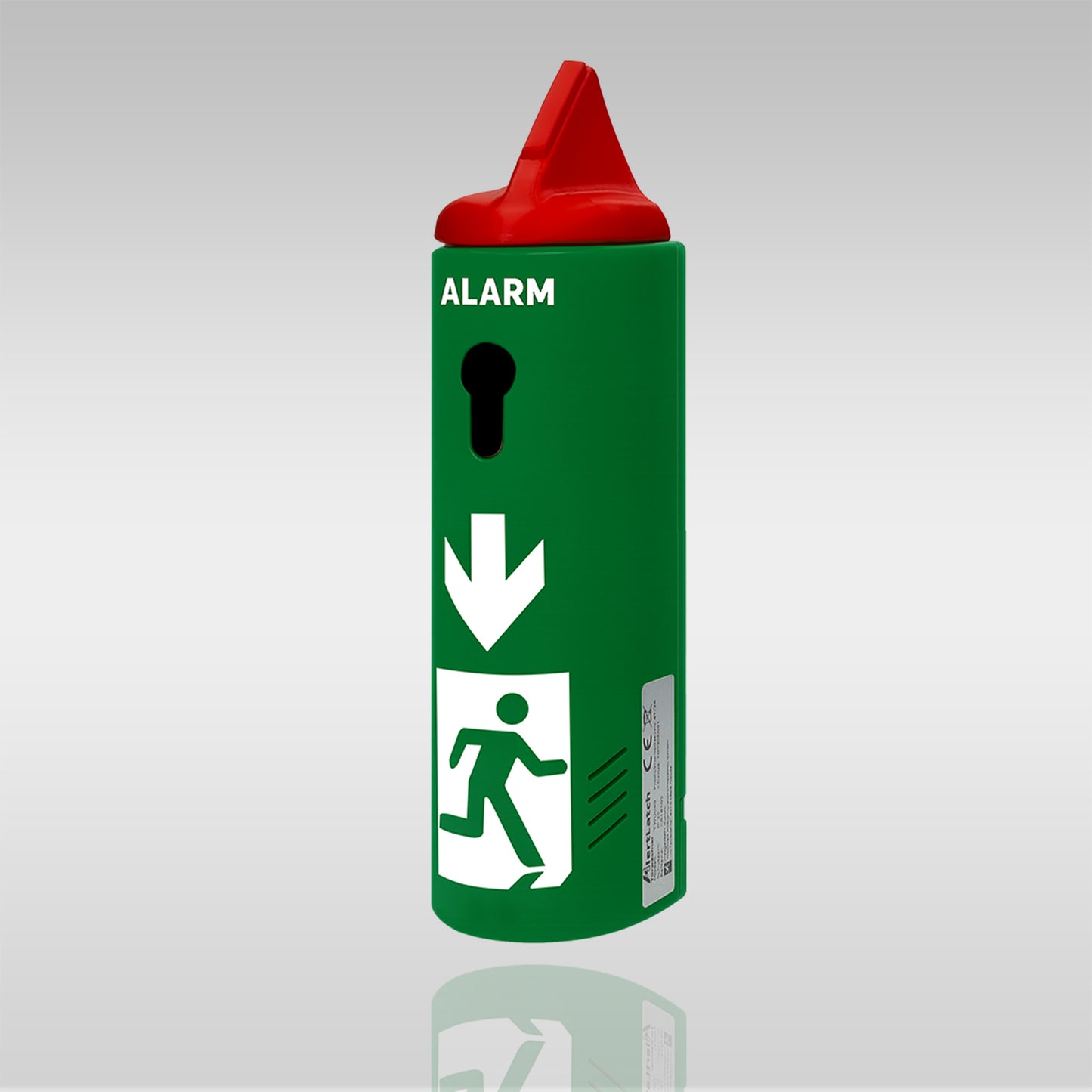 AlertLatch Einhand-Türwächter mit Voralarm für Panikstangen – Ohne Schließzylinder