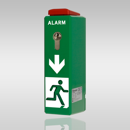 AlertLatch Einhand-Türwächter mit Voralarm - gleichschließender Zylinder