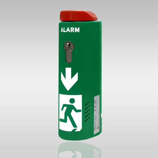 AlertLatch Einhand-Türwächter mit Voralarm oval - gleichschließender Zylinder - AlertLatch