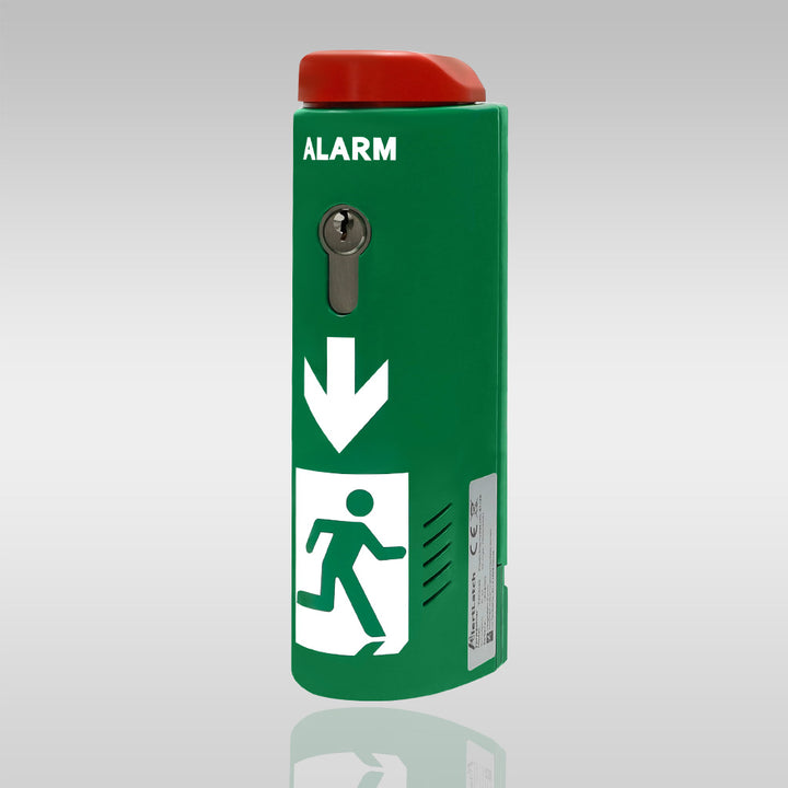 AlertLatch Einhand-Türwächter mit Voralarm oval - gleichschließender Zylinder - AlertLatch