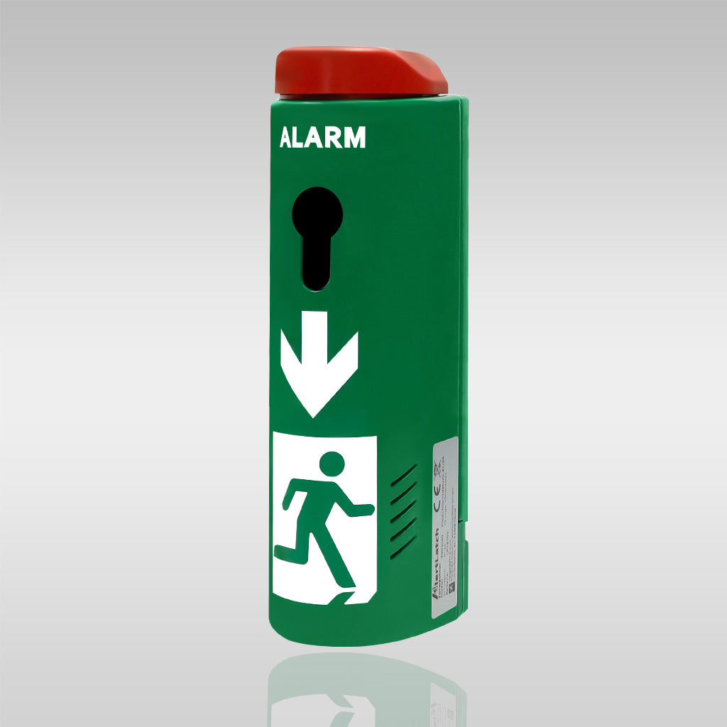 AlertLatch Einhand-Türwächter mit Voralarm oval - ohne Schließzylinder - AlertLatch