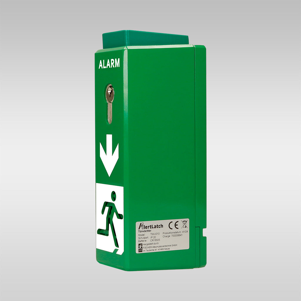 AlertLatch Einhand-Türwächter Basic - Komplett-Set - Einzelschließzylinder
