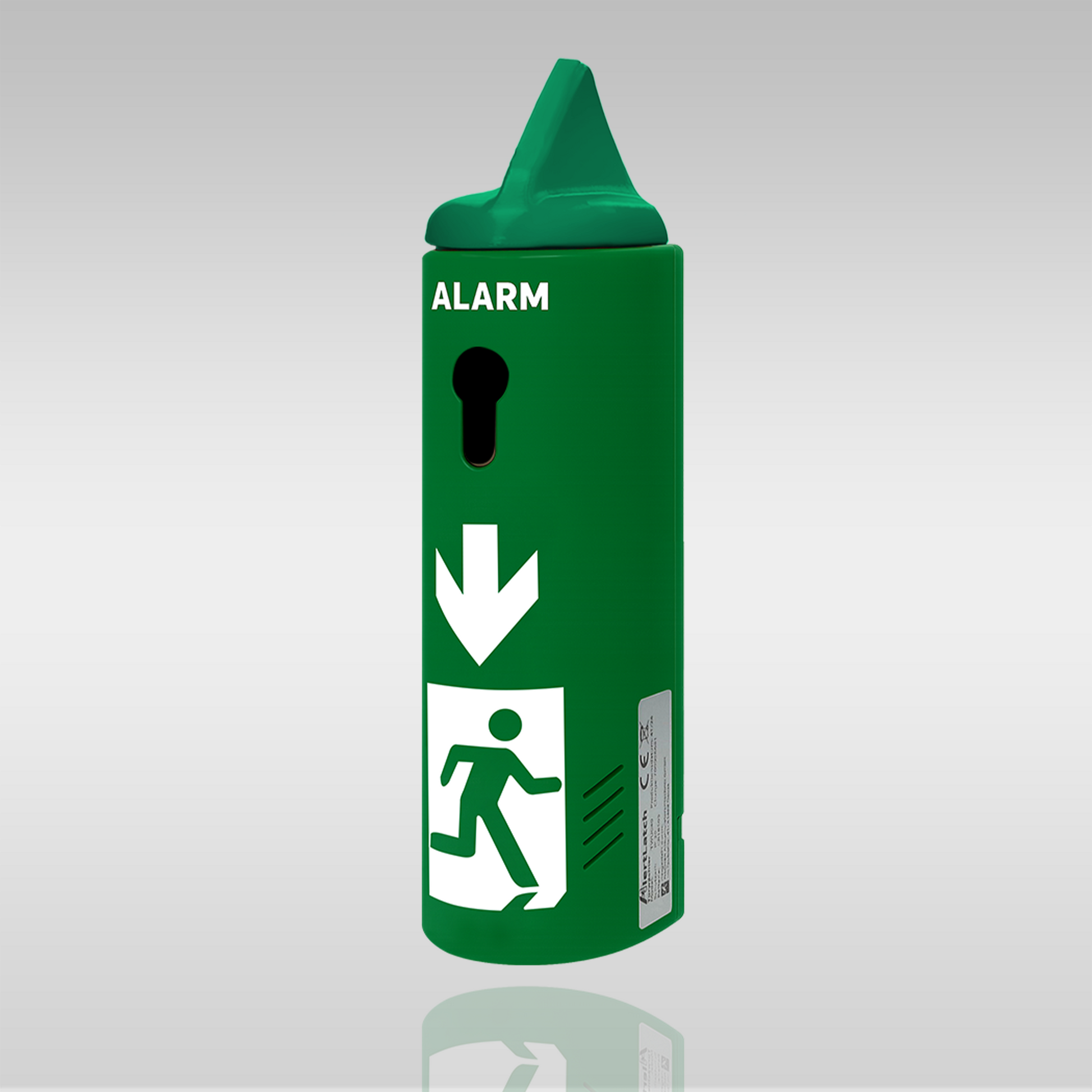 AlertLatch Einhand-Türwächter Basic für Panikstangen – Ohne Schließzylinder