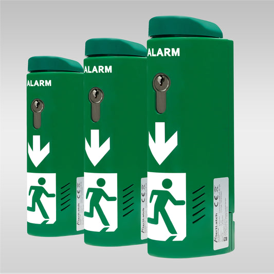 AlertLatch Einhand-Türwächter Basic oval 3er PACK - Einzelschließzylinder