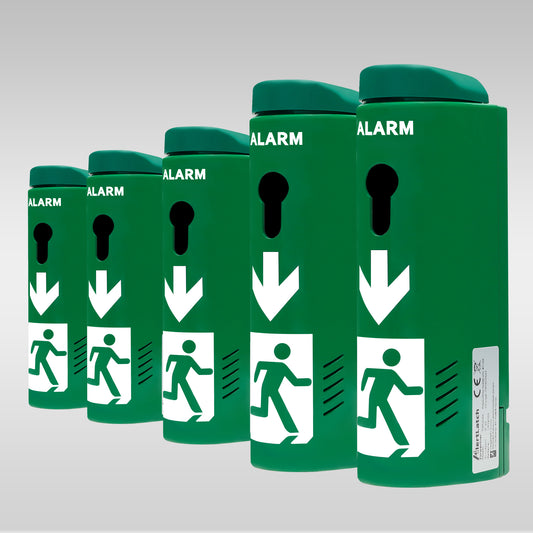 AlertLatch Einhand-Türwächter Basic oval 5er PACK - ohne Schließzylinder