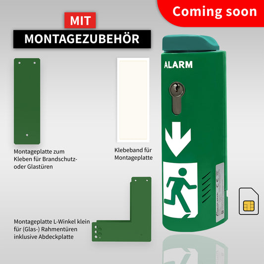 AlertLatch Mobilfunk - Türwächter Basic - Komplett-Set - Einzelschließzylinder